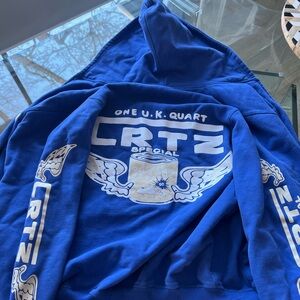 Corteiz Blue Graphic Hoodie
